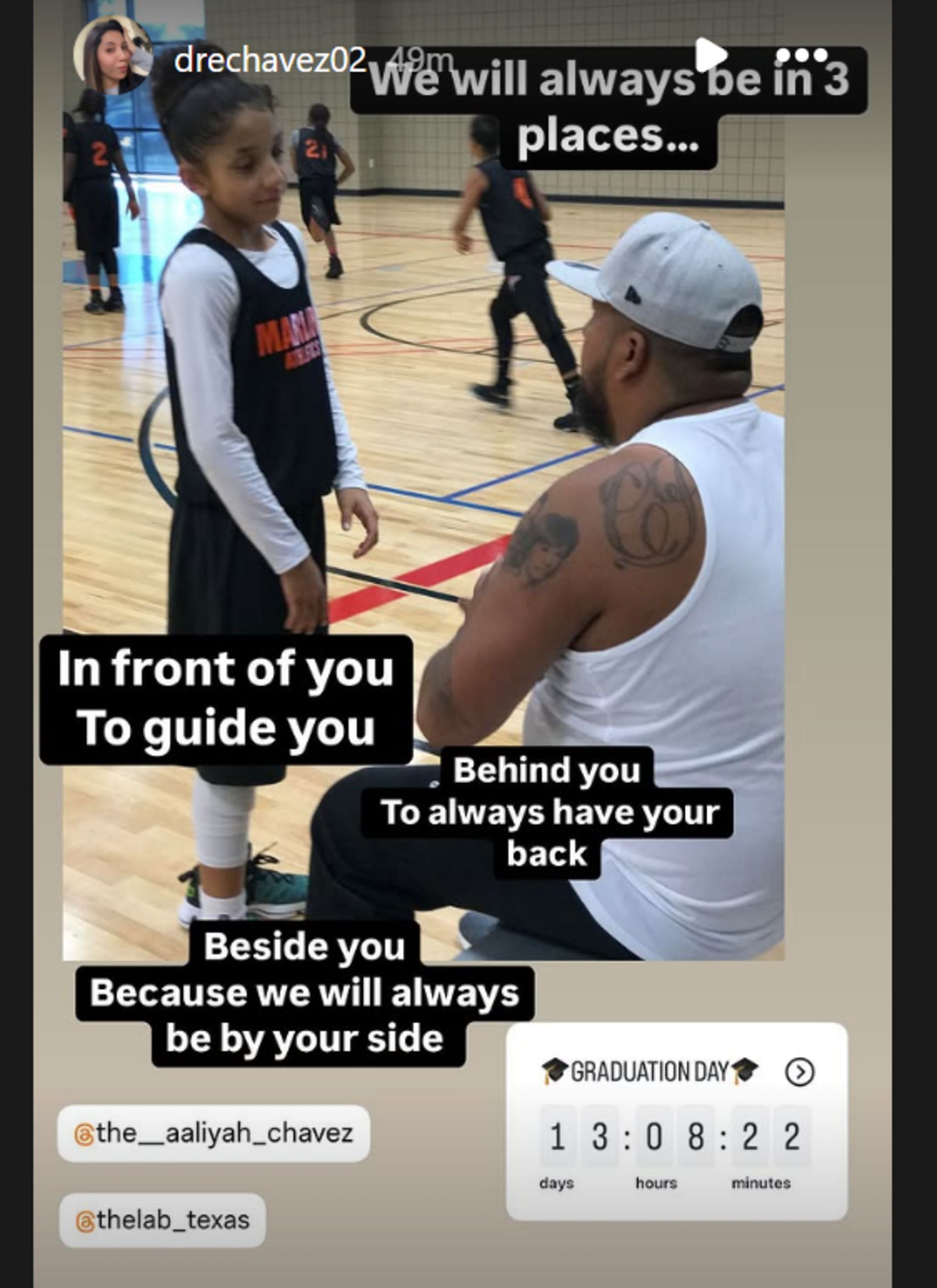 Andrea Chavez has special message for daughter Aaliyah Chavez ahead of her graduation (source: IG/ drechavez02)